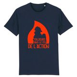 T-shirt unisexe pompier - Toujours dans le feu de l'action - POMPIER SHOP