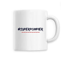 Mug céramique pompier personnalisé - #superpompier - POMPIER SHOP