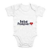 Body Bébé pompier bio  - Bébé pompier - POMPIER SHOP