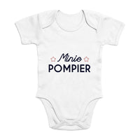 Body Bébé pompier Bio - Minie pompier - POMPIER SHOP