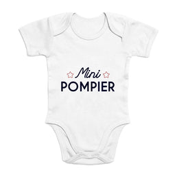 Body Bébé pompier bio - Mini pompier - POMPIER SHOP