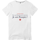 T-shirt pompier Homme - Parce que l'humain passe avant tout - POMPIER SHOP