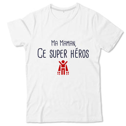 T-shirt pompier Enfant - Ma maman ce super héros ! - POMPIER SHOP