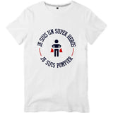 T-shirt pompier Homme - Je suis un super héros je suis pompier - POMPIER SHOP