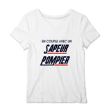 T-shirt pompier Femme - En couple avec un sapeur pompier - POMPIER SHOP