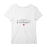 T-shirt pompier Femme - Parce que l'humain passe avant tout - POMPIER SHOP