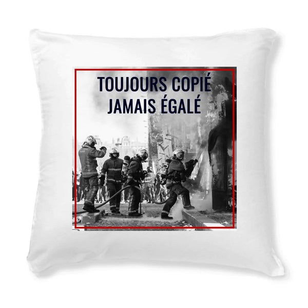 Coussin + Housse 2en1 pompier - Toujours copié jamais égalé - POMPIER SHOP