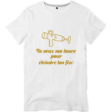 T-shirt pompier Homme - Tu veux ma lance pour éteindre ton feu? - POMPIER SHOP