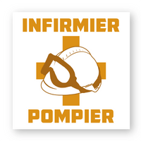 Sticker pompier - Infirmier Pompier - POMPIER SHOP