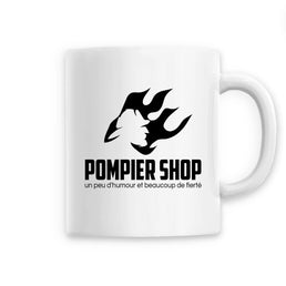 Mug céramique pompier - Pompier Shop noir - POMPIER SHOP