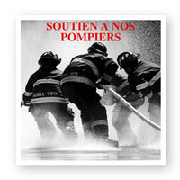 Sticker pompier - Soutien à nos pompiers - POMPIER SHOP