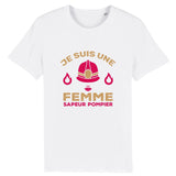 T-shirt pompier Femme - Je suis une femme sapeur pompier - POMPIER SHOP