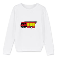 Sweat-shirt pompier Enfant - Camion de pompier français - POMPIER SHOP