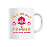 Mug céramique pompier - Je suis une femme sapeur pompier - POMPIER SHOP