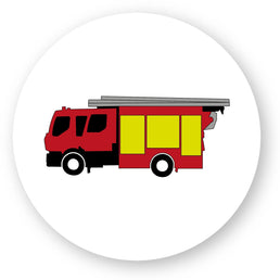 Sticker pompier - Camion de pompier français - POMPIER SHOP