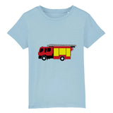 T-shirt pompier Enfant - Camion de pompier français - POMPIER SHOP