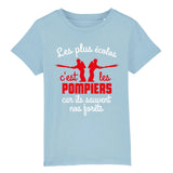 T-shirt pompier Enfant - Les plus écolos c'est les pompiers - POMPIER SHOP