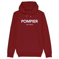 Sweat-shirt à capuche pompier unisexe - Pompier ma fierté - POMPIER SHOP