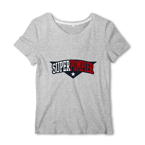 T-shirt pompier Femme - Super pompier - POMPIER SHOP