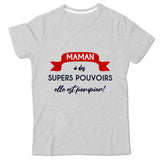 T-shirt pompier Enfant - Maman à de supers pouvoirs elle est pompier ! - POMPIER SHOP