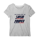 T-shirt pompier Femme - En couple avec un sapeur pompier - POMPIER SHOP