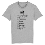 T-shirt pompier unisexe - Qualités Pompier - POMPIER SHOP