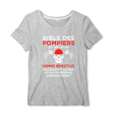 T-shirt pompier femme - Bible des pompiers - POMPIER SHOP