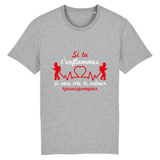 T-shirt pompier unisexe - Si tu t'enflammes je vais vite te calmer #jesuispompier - POMPIER SHOP