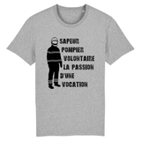 T-shirt pompier unisexe - Sapeur pompier volontaire la passion d'une vocation - POMPIER SHOP