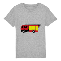 T-shirt pompier Enfant - Camion de pompier français - POMPIER SHOP