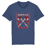 T-shirt pompier unisexe - P.O.M.P.I.E.R - POMPIER SHOP