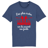 T-shirt pompier unisexe - Les plus écolos c'est les pompiers - POMPIER SHOP