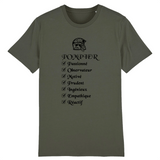 T-shirt pompier unisexe - Qualités Pompier - POMPIER SHOP