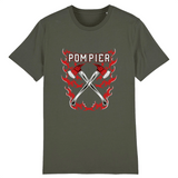 T-shirt pompier unisexe - P.O.M.P.I.E.R - POMPIER SHOP