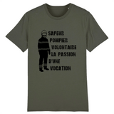 T-shirt pompier unisexe - Sapeur pompier volontaire la passion d'une vocation - POMPIER SHOP