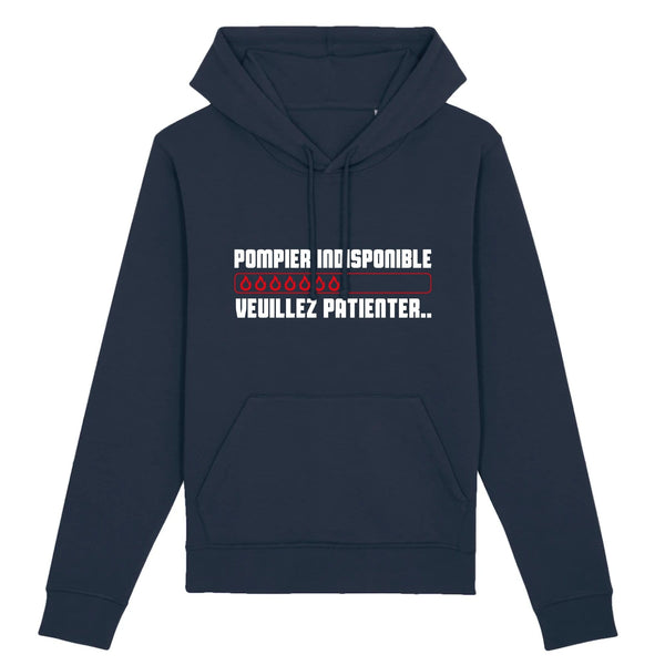 Sweat-shirt à capuche unisexe - pompier indisponible veuillez patienter.. - POMPIER SHOP