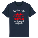 T-shirt pompier unisexe - Les plus écolos c'est les pompiers - POMPIER SHOP