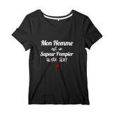 T-shirt pompier Femme - Un sapeur pompier ultra sexy - POMPIER SHOP