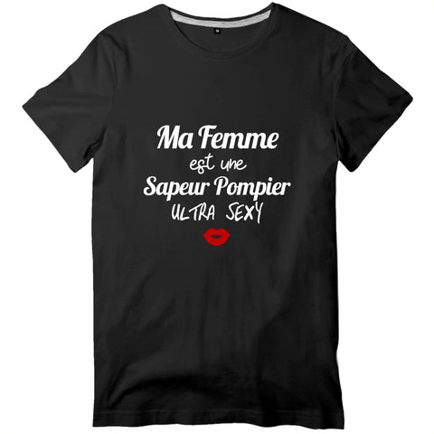 T-shirt pompier Homme - Une sapeur pompier ultra sexy ! - POMPIER SHOP