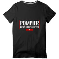 T-shirt pompier Homme - Pompier bien plus qu'un métier - POMPIER SHOP