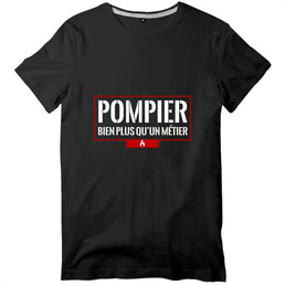 T-shirt pompier Homme - Pompier bien plus qu'un métier - POMPIER SHOP