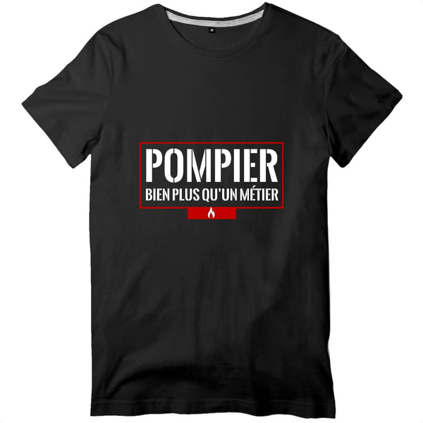 T-shirt pompier Homme - Pompier bien plus qu'un métier - POMPIER SHOP