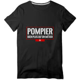 T-shirt pompier Homme - Pompier bien plus qu'un métier - POMPIER SHOP