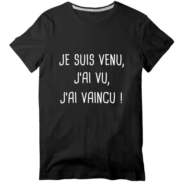 T-shirt pompier Homme - Je suis venu j'ai vu j'ai vaincu - POMPIER SHOP