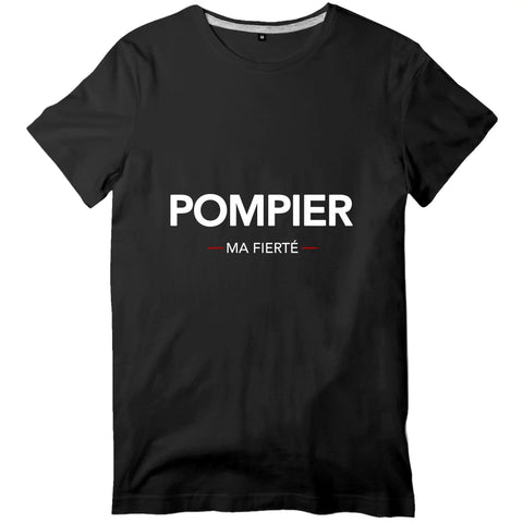 T-shirt pompier Homme - Pompier ma fierté - POMPIER SHOP