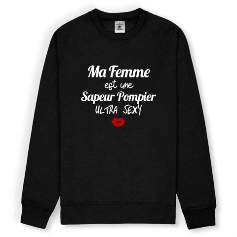 Sweat-shirt pompier unisexe - Femme ultra sexy - POMPIER SHOP