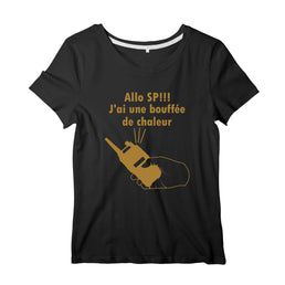 T-shirt pompier Femme - Allo SP! J'ai une bouffée de chaleur - POMPIER SHOP