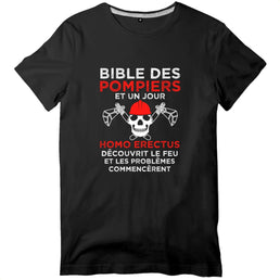 T-shirt pompier homme - Bible des pompiers - POMPIER SHOP