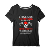 T-shirt pompier femme - Bible des pompiers - POMPIER SHOP