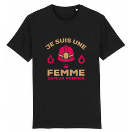 T-shirt pompier Femme - Je suis une femme sapeur pompier - POMPIER SHOP